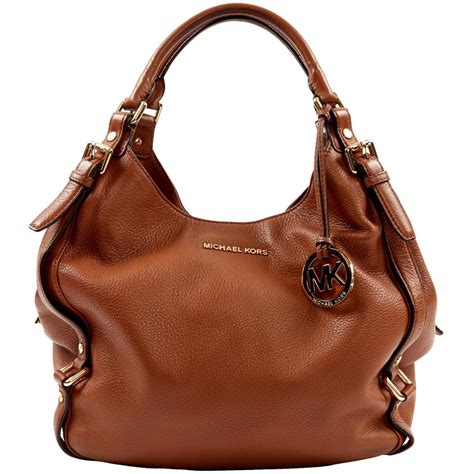 michael kors brown leather handbag.